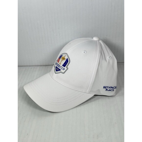 Walter Hagen Ryder Cup Adult Performance Adjustable Golf Hat Cap White OSFA NEW - Picture 2 of 6